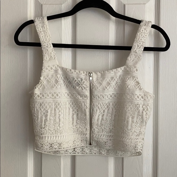 Lulu’s Crotchet Lace Midi Skirt and Crop Top Set - Picture 6 of 8